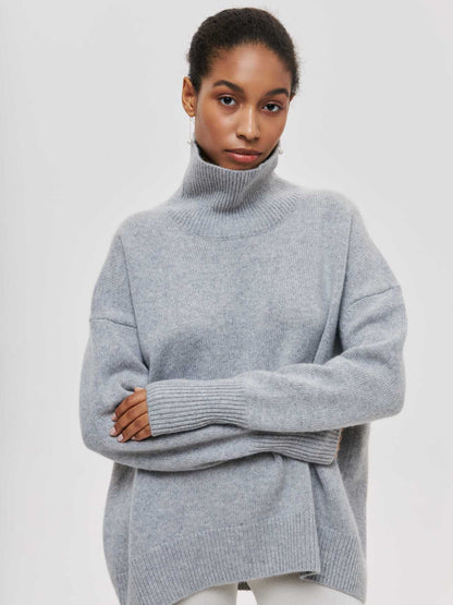 Winter Turtleneck Sweater Top Women's Clothing