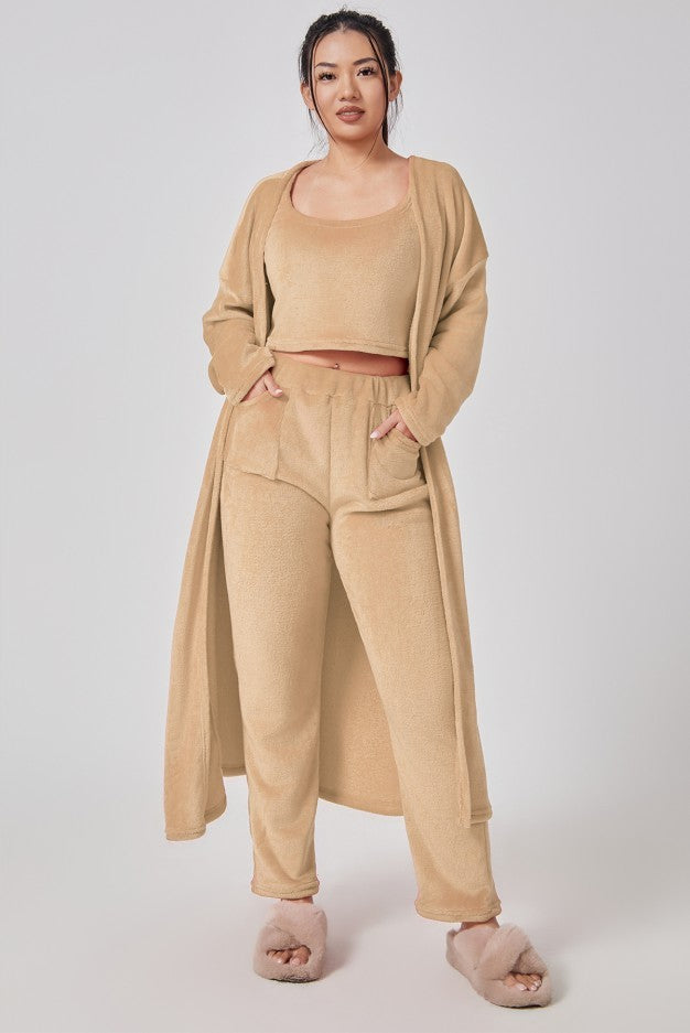 Cozy Pajama Set Women Winter Dress