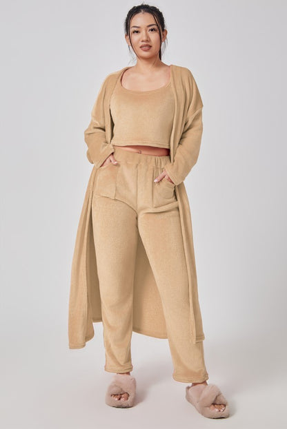 Cozy Pajama Set Women Winter Dress