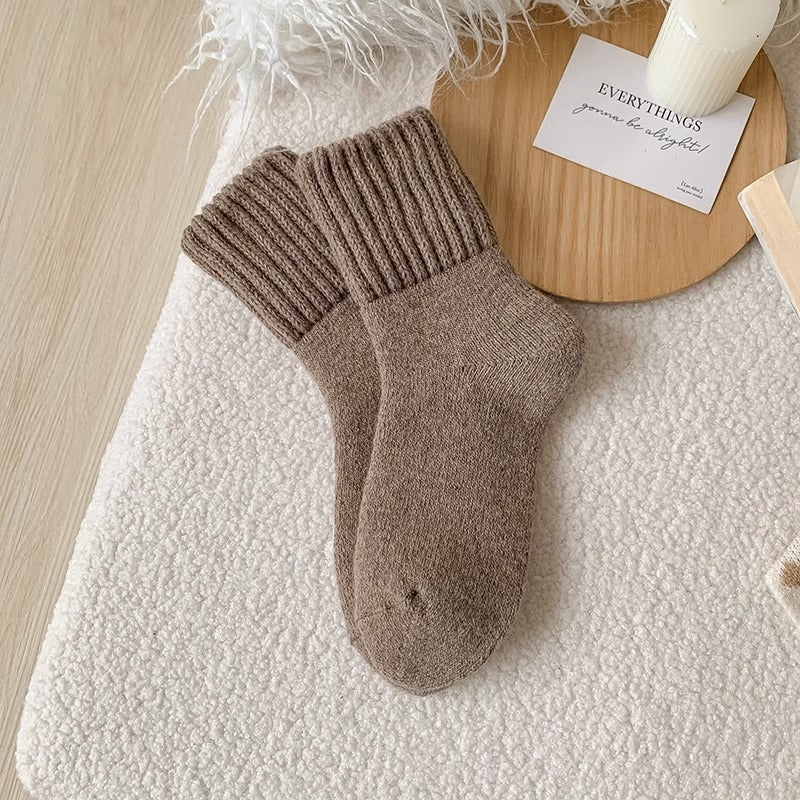 Ins Knitted Socks Winter Warm Thickened