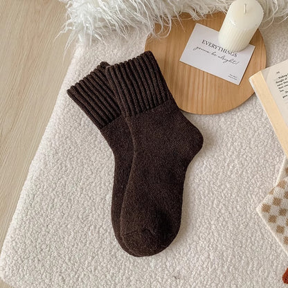 Ins Knitted Socks Winter Warm Thickened
