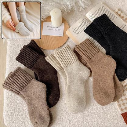 Ins Knitted Socks Winter Warm Thickened
