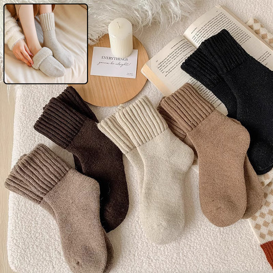 Ins Knitted Socks Winter Warm Thickened