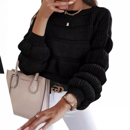 Women's Casual Round Neck Sweater