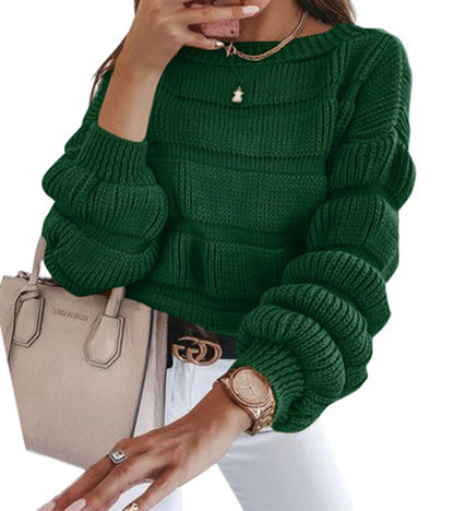 Women's Casual Round Neck Sweater