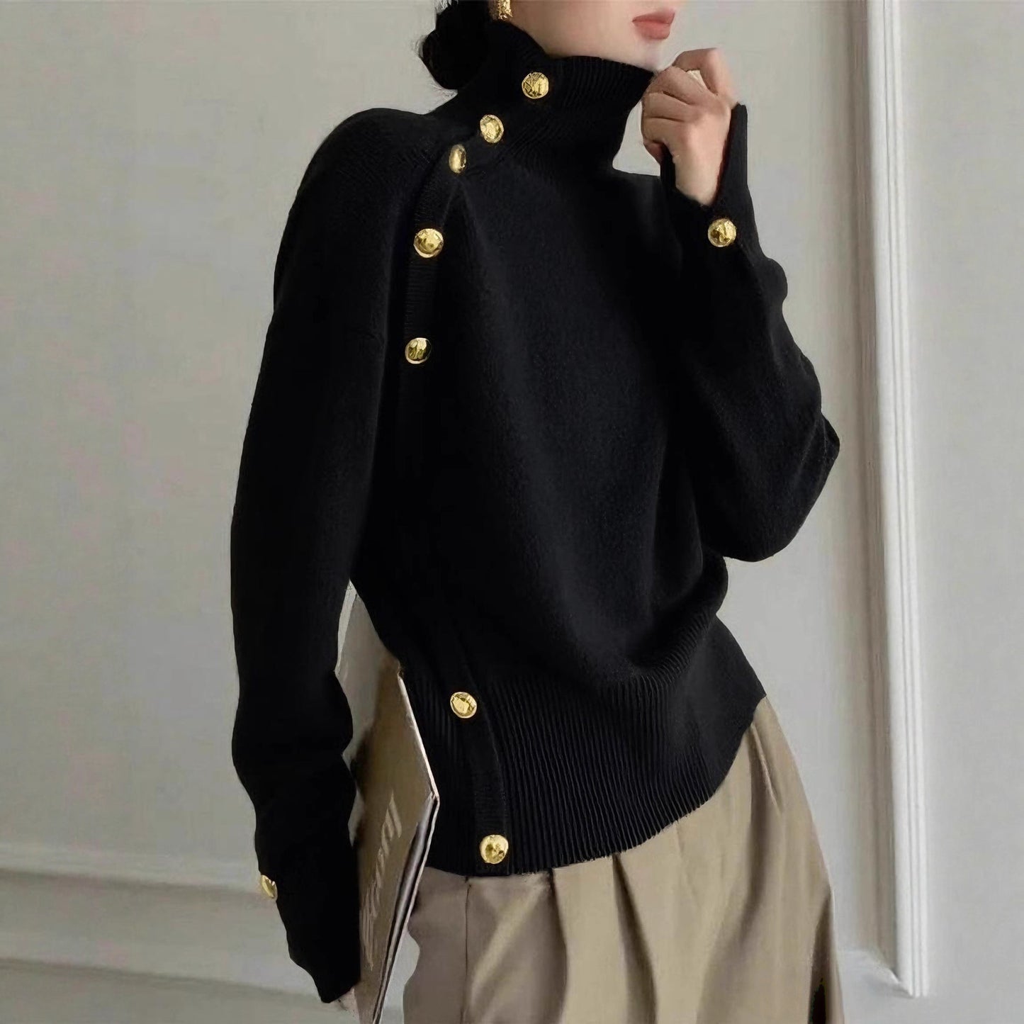 Women's Clothing Turtleneck Sweater