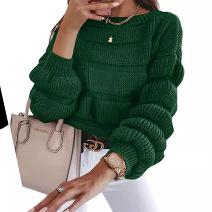 Women's Casual Round Neck Sweater