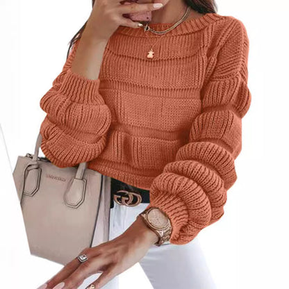 Women's Casual Round Neck Sweater