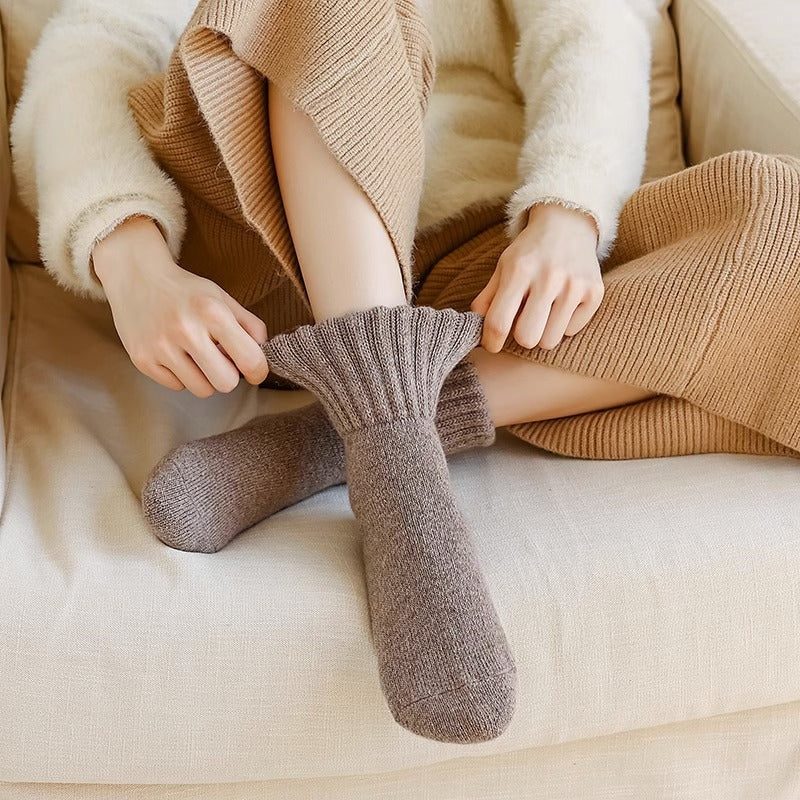 Ins Knitted Socks Winter Warm Thickened