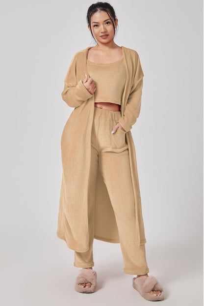 Cozy Pajama Set Women Winter Dress