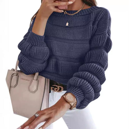 Women's Casual Round Neck Sweater